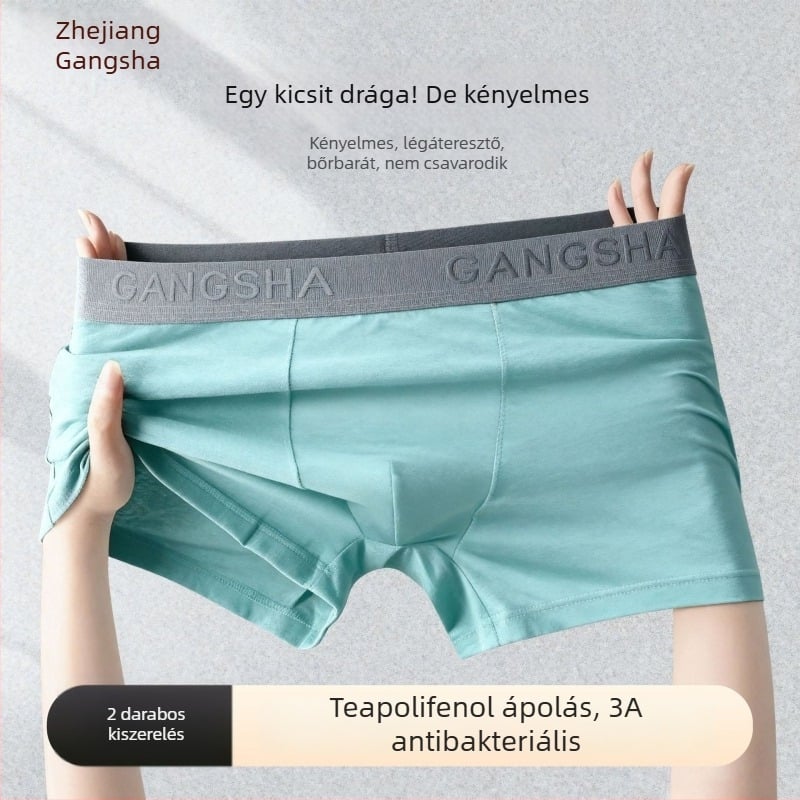 Férfi pamut boxeralsó, lélegző, lazán szabott – kényelmes, prémium minőség
