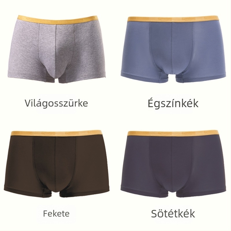 Férfi pamut boxeralsó, lélegző, lazán szabott – kényelmes, prémium minőség