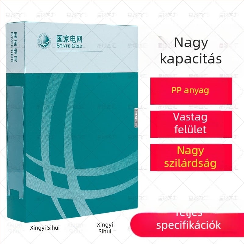 Testreszabható műanyag A4-es irattartó doboz irodai használatra