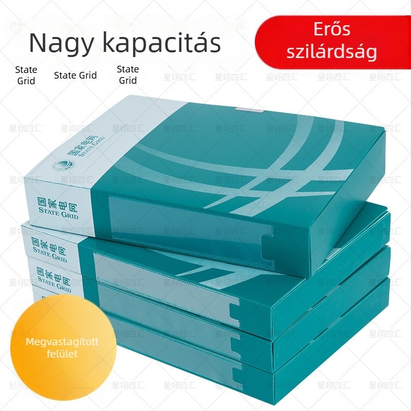 Testreszabható műanyag A4-es irattartó doboz irodai használatra