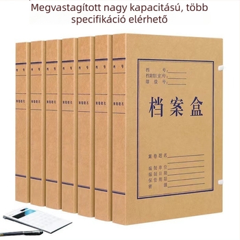 Személyre szabott kraft papír irattartó doboz, A4 méret, 2 mm vastagság