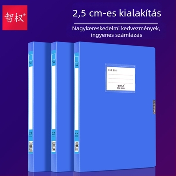 A4-es méretű műanyag irattartó doboz – számlák, bizonylatok és pénzügyi dokumentumok tárolására