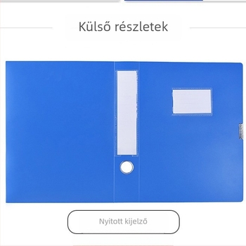 3,5 cm-es PP fájlbox A4 dokumentumokhoz – testreszabható műanyag archív és tároló doboz