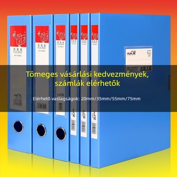 A4-es méretű műanyag irattartó doboz dokumentumokhoz, vizsgafeladatokhoz és értekezleti anyagokhoz