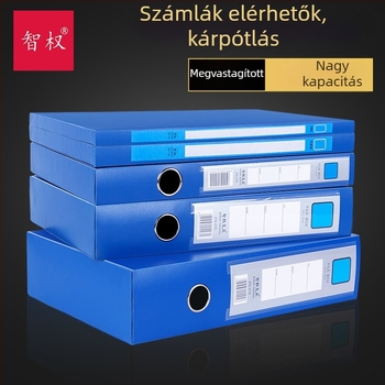 PVC A4 fájlbox, méretek 236 x 315 x 20 mm, modell 275, testreszabható logónyomás, márka Intelligence, vastagság 20 mm, hátsó szélesség 20 mm