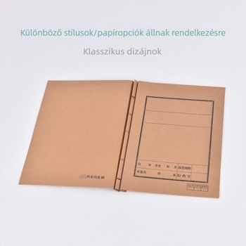 Testreszabható archív mappa kraftpapírból savmentes papírral