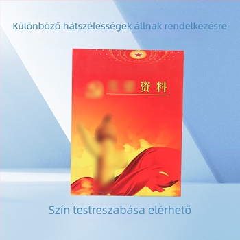 Partépítő archívum doboz, piros karton, egybeöntött formázás