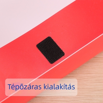 Partépítő archívum doboz, piros karton, egybeöntött formázás