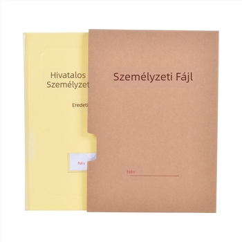 Műanyag irattartó doboz dolgozói dossziékhoz, A4 PP formátum