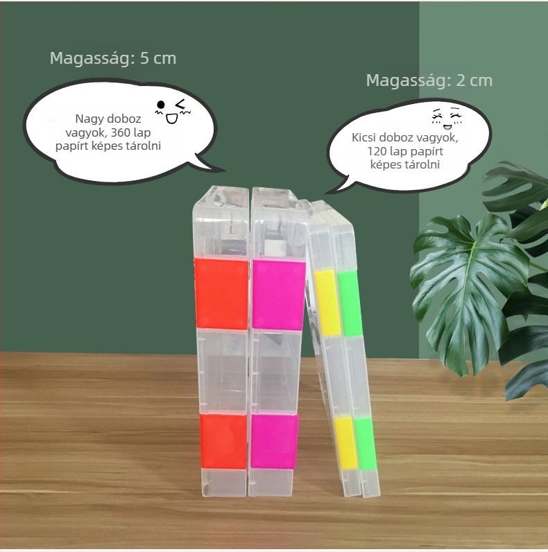 Átlátszó műanyag fájlbox A4/A5 – hordozható dokumentum rendező