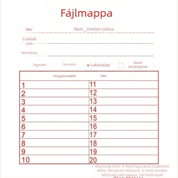 Kraft papír dokumentumtáskák egyedi logóval, A4 méret