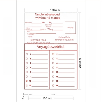 Kraft papír dokumentumtáskák egyedi logóval, A4 méret