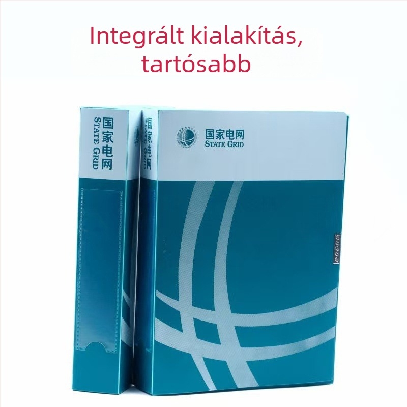 Műanyag iratszekrény/doboz, PP anyagú, testreszabható információs doboz irodai tároláshoz, egy darabból álló kivitel