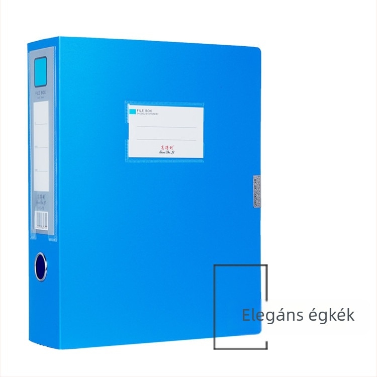 A4-es fájlbox, PP irodai tároló, dokumentumdoboz, több méretben 1,2–10 cm
