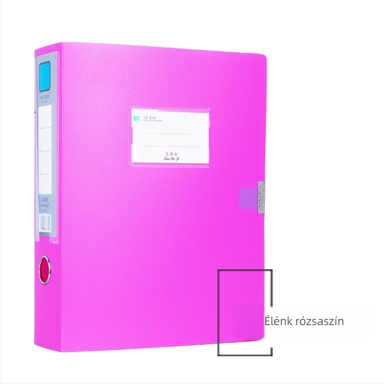 A4-es fájlbox, PP irodai tároló, dokumentumdoboz, több méretben 1,2–10 cm