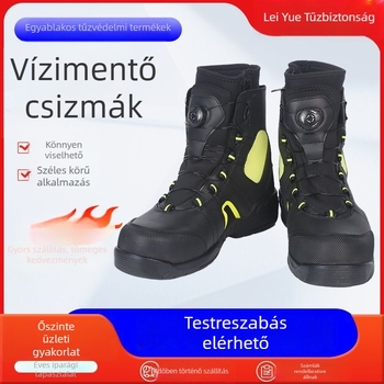 Vízi mentőcsizmák 2: magas talpú neopren védőcsizmák katasztrófavédelmi és tűzoltói vízi bevetésekhez