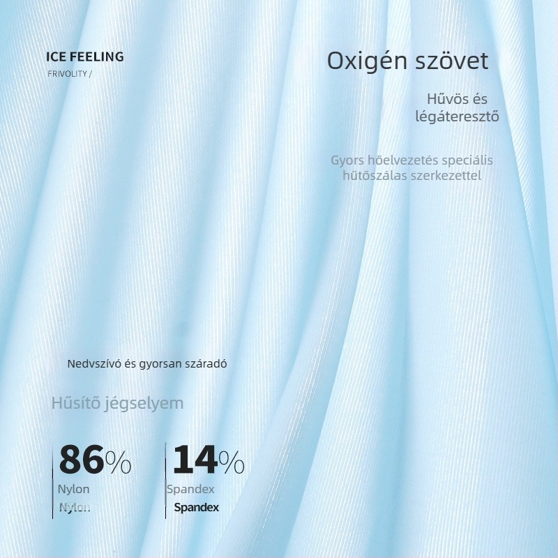 Varrás nélküli Ice Silk férfi boxer, antibakteriális, plusz méret, nyárra