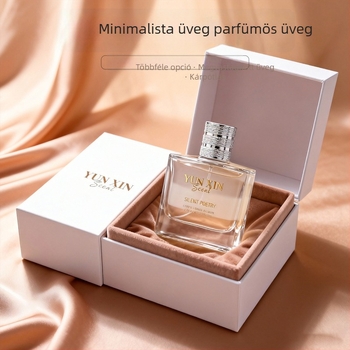 30 ml/50 ml magas minőségű négyszögletes parfüm-utántöltő üveg – hordozható, nagy kapacitású, üvegből készült permetező