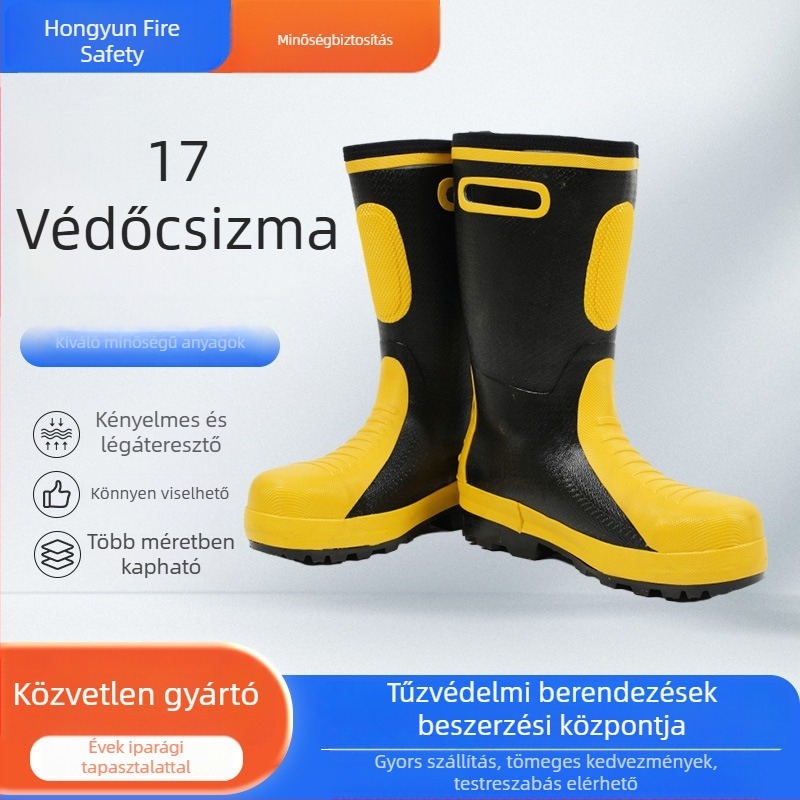 Tűzoltóvédő csizma tűzoltáshoz és mentéshez