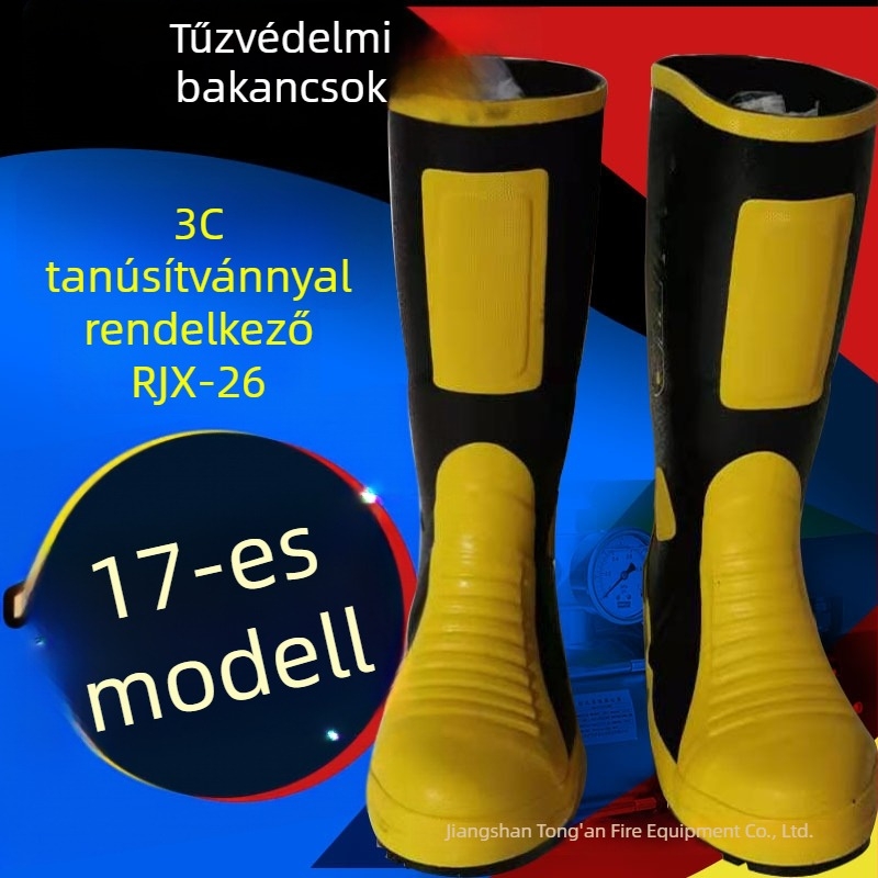 RJX-26 Yu'an Jiangshan Deli tűzoltóvédő bakancs, acélorrú és acél talppal