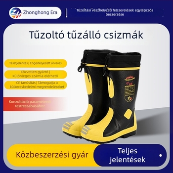 Ultra könnyű tűzoltó harci csizma mentésre és vízben való használatra