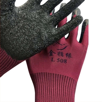 Nylon védőkesztyűk, vágásálló, lélegző, kopásálló és csúszásmentes fogással