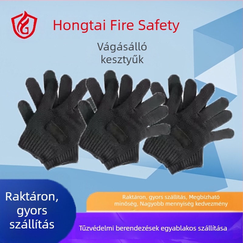 HPPE 5-ös szintű vágásbiztos kesztyűk, kopásállóak, csúszásmentesek, kültéri halászathoz és hal feldolgozásához