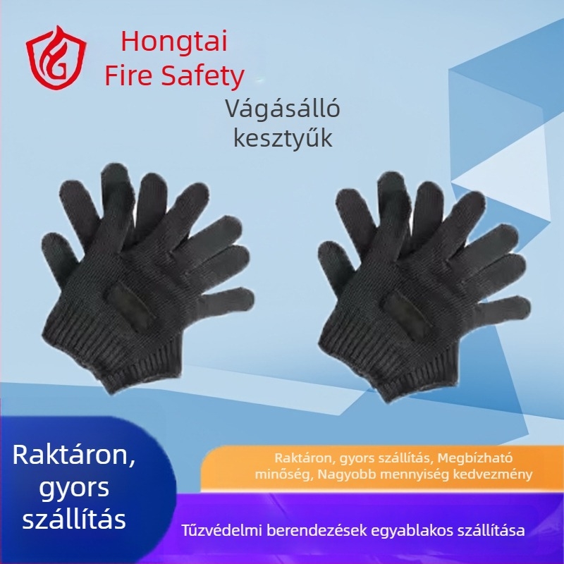 HPPE 5-ös szintű vágásbiztos kesztyűk, kopásállóak, csúszásmentesek, kültéri halászathoz és hal feldolgozásához