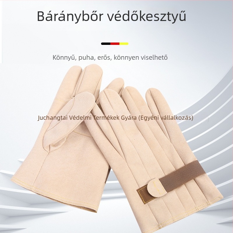YS Elektromos munkavédelmi kesztyű juhbőrből – csúszásmentes, vágásálló, áthatolás elleni védelem