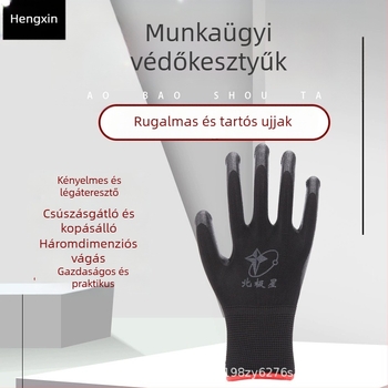 Nitril munkakesztyűk, vastagított kivitel, tartósak, csúszásmentesek, vízállóak, többfunkciós védelem és vágásállóság