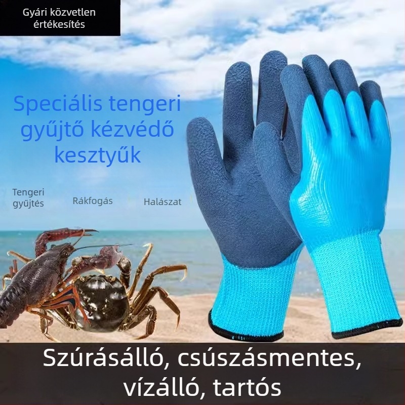 Többcélú vízálló kesztyűk rákfogáshoz — tartósak, csúszásmentesek