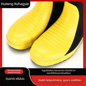 14 típusú tűzoltó gumicsizma, szúrásálló kivitelben, kiképző tűzoltók számára és harci mentőcsizmák