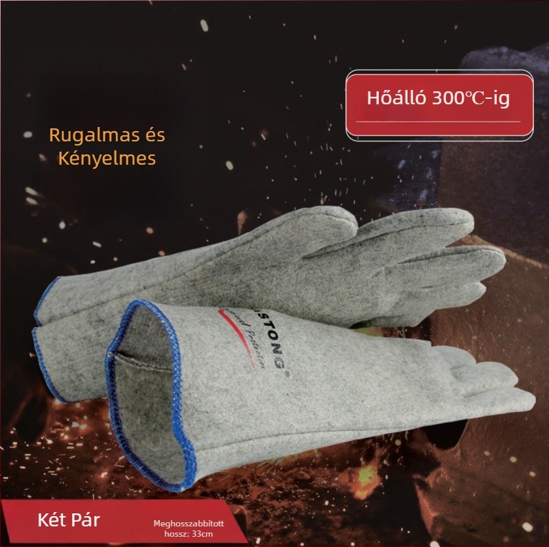 CASTONG GKKK35-33 Hőálló kesztyűk, 300°C hőszigetelés, kopásálló és vágásbiztos