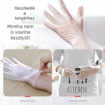 Egyszer használatos PVC masszázsgumik, ultra vékonyak, olajállóak, hát- és talpmasszázshoz, illóolajokkal kompatibilisek