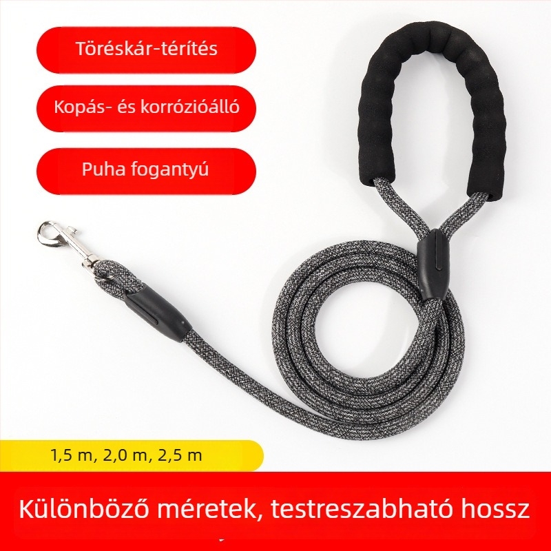 Nylon kutyapóráz kis-, közép- és nagytestű kutyáknak, kompatibilis Corgival és Golden Retrieverrel