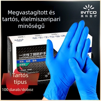 Yingke Medical Egyszer használatos nitril kesztyűk – vastított, tartós, sebészeti, vizsgálati, laboratóriumi, élelmiszer-minőségű