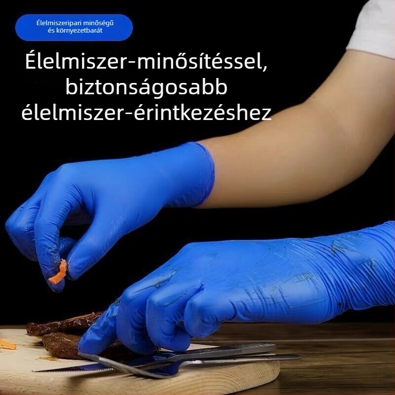 Yingke Medical Egyszer használatos nitril kesztyűk – vastított, tartós, sebészeti, vizsgálati, laboratóriumi, élelmiszer-minőségű