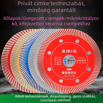 kerámia csempe vágó penge, ultra vékony, vitrifikált kőlemezekhez és márványhoz, 102/105/110 mm