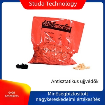 Antisztatikus latex ujjvédők, csúszásmentes és kopásálló, elektronikai félvezetők tiszta helyiségeihez, 500 g/csomag