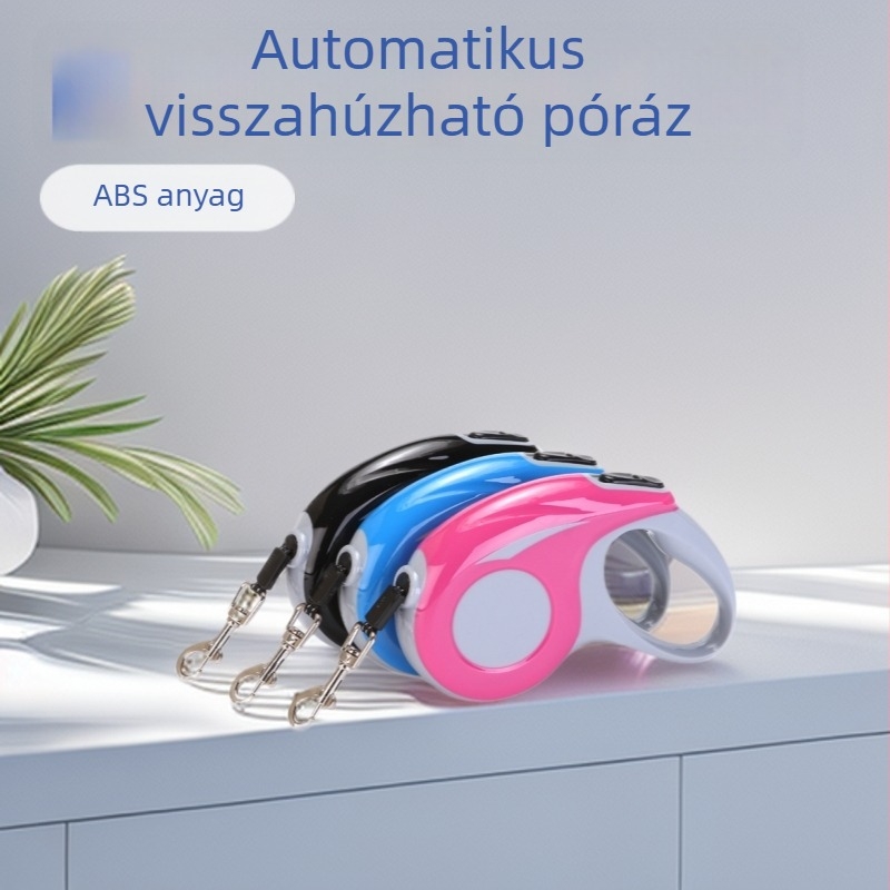 Reflektív automata visszahúzható kutyapóráz