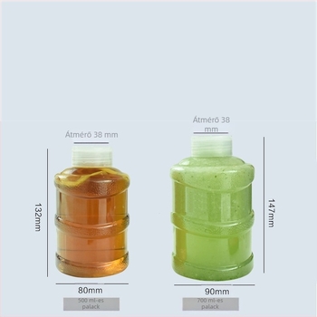 Egyszer használatos vödör alakú tej-tea üveg, citromteához, hordozható mini teás pohár