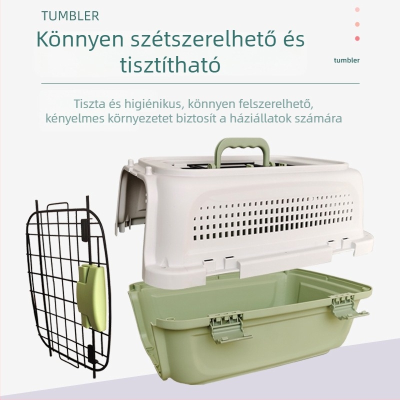 Háziállat légi szállító ketrec, Boeing-stílusú, hordozható utazáshoz