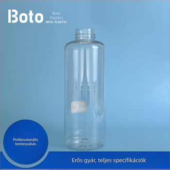 1000 ml átlátszó PET műanyag üveg gyümölcslevekhez és italokhoz, üres töltőpalack