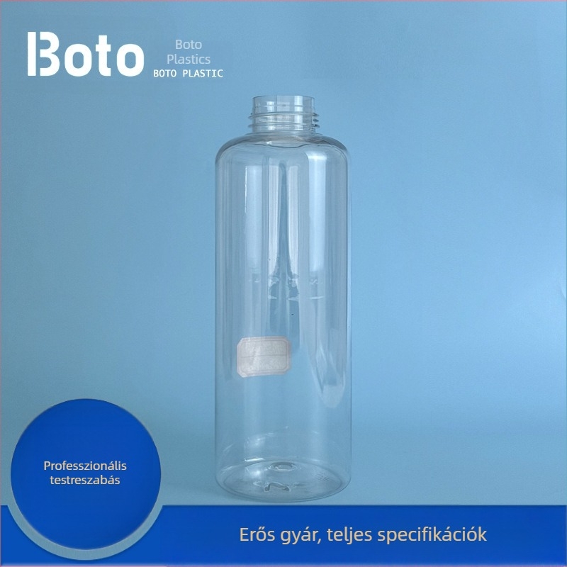 1000 ml átlátszó PET műanyag üveg gyümölcslevekhez és italokhoz, üres töltőpalack