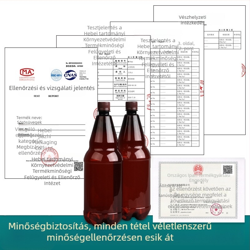 1500 ml PET műanyag italos üveg – átlátszó
