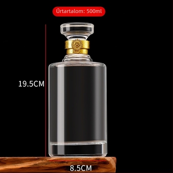 Kristályfehér üvegű borosüvegek, üres, 500 ml, nagykereskedelem