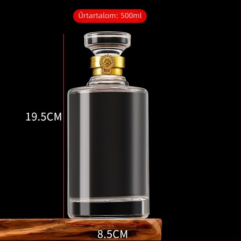 Kristályfehér üvegű borosüvegek, üres, 500 ml, nagykereskedelem