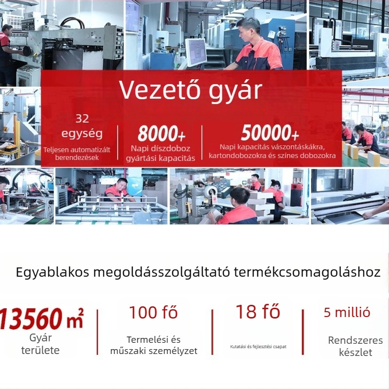 Egy vagy két üveg vörösbor ajándék doboz, kínai stílus, az Ön terve szerint testreszabható