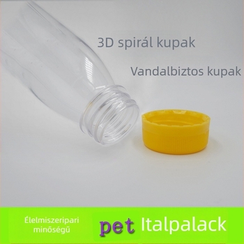 Testreszabható ital- és élelmiszer-palackok – tervezés rajzok vagy minták alapján, anyagok és formák testreszabása.