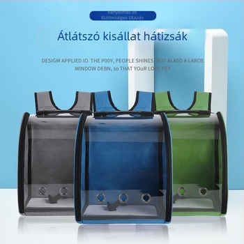 Átlátszó macska táska – hordozható macska hátizsák, macska ketrec